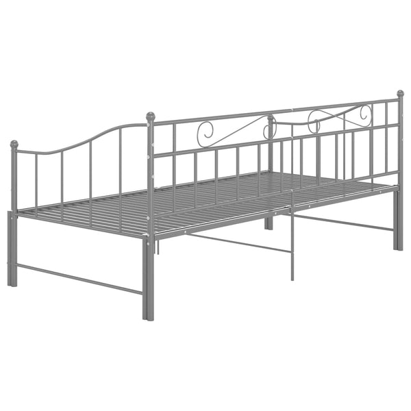 Grauer Schlafsofa-Rahmen Harden 90x200cm (Metall)