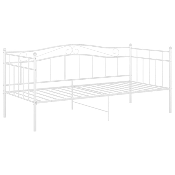 Weißes Schlafsofa-Gestell Tavinel 90x200cm (Metall)