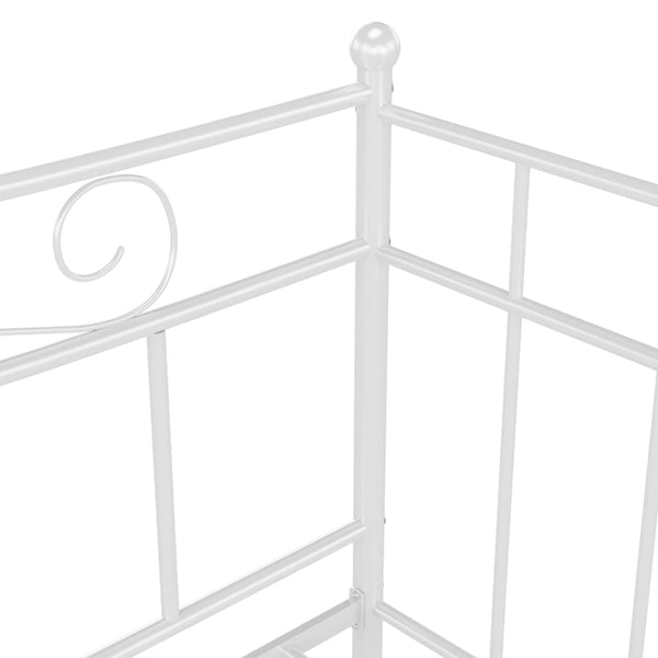 Weißes Schlafsofa-Gestell Tavinel 90x200cm (Metall)