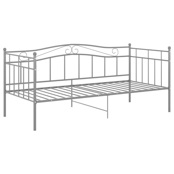 Graues Schlafsofa-Gestell Tavinel 90x200cm (Metall)
