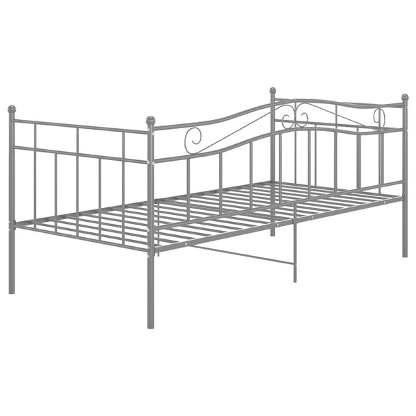 Graues Schlafsofa-Gestell Tavinel 90x200cm (Metall)