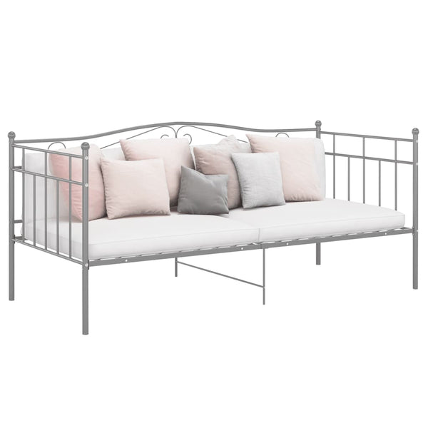 Graues Schlafsofa-Gestell Tavinel 90x200cm (Metall)