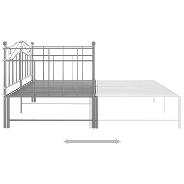 Schlafcouchgestell Star 90x200cm (Metall) grau