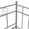 Schlafcouchgestell Star 90x200cm (Metall) grau