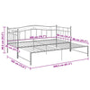 Schlafcouchgestell Star 90x200cm (Metall) grau