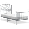 Graues Bettgestell Cuciurean 90x200cm (Metall)