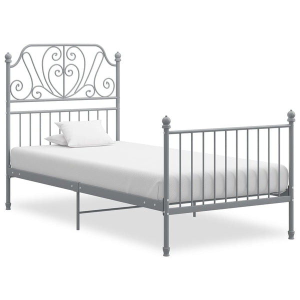 Graues Bettgestell Cuciurean 90x200cm (Metall)