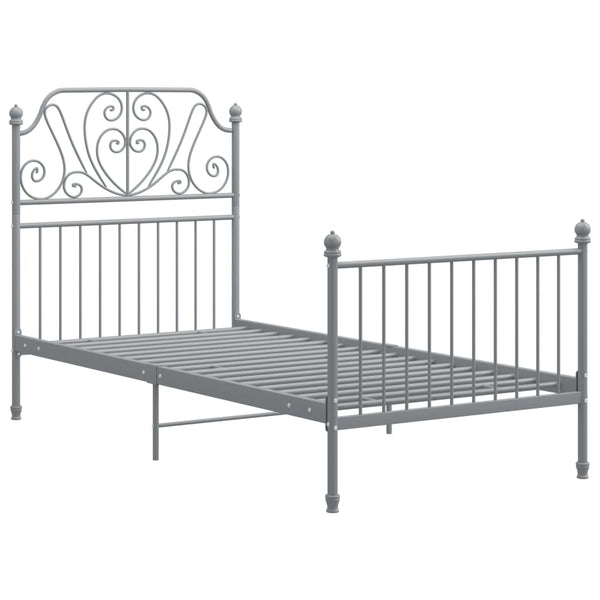 Graues Bettgestell Cuciurean 90x200cm (Metall)