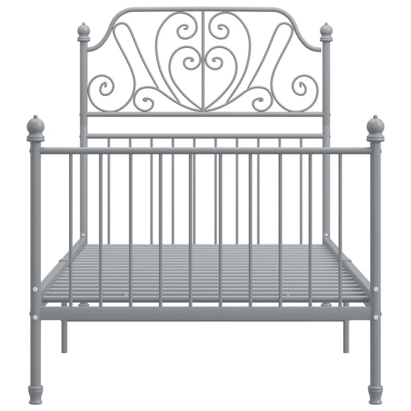 Graues Bettgestell Cuciurean 90x200cm (Metall)