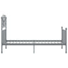 Graues Bettgestell Cuciurean 90x200cm (Metall)