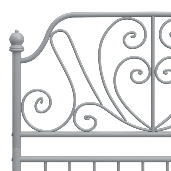 Graues Bettgestell Cuciurean 90x200cm (Metall)