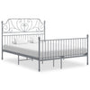 Bettgestell Melpomena grau 140x200cm (Metall)