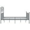 Bettgestell Melpomena grau 140x200cm (Metall)