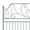 Bettgestell Melpomena grau 140x200cm (Metall)