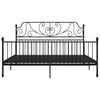 Schwarzes Bettgestell Melpomena 180x200cm (Metall)