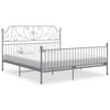 Graues Bettgestell Melpomena 180x200cm (Metall)