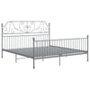 Graues Bettgestell Melpomena 180x200cm (Metall)
