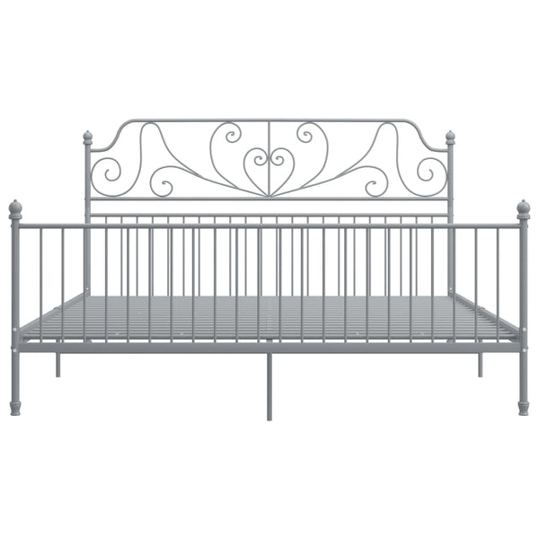 Graues Bettgestell Melpomena 180x200cm (Metall)