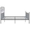 Graues Bettgestell Melpomena 180x200cm (Metall)