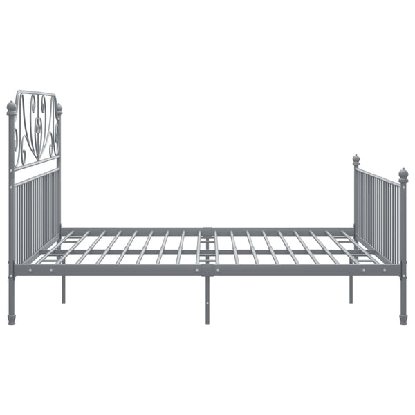 Graues Bettgestell Melpomena 180x200cm (Metall)