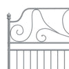 Graues Bettgestell Melpomena 180x200cm (Metall)