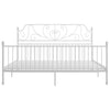 Weißes Bettgestell Melpomena 200x200cm (Metall)