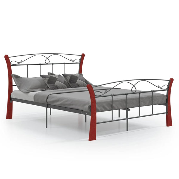 Schwarzes Bettgestell Santie 120x200cm (Metall)