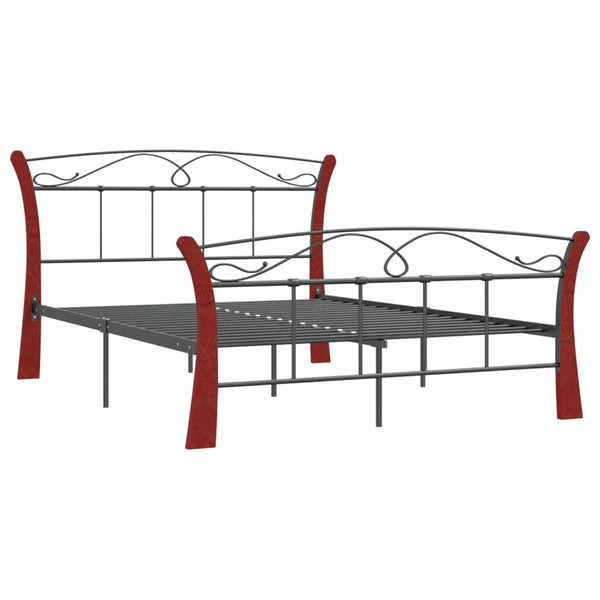 Schwarzes Bettgestell Santie 120x200cm (Metall)