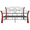 Schwarzes Bettgestell Santie 120x200cm (Metall)