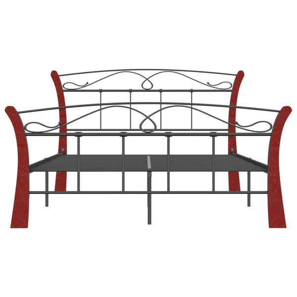 Schwarzes Bettgestell Santie 120x200cm (Metall)