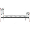 Schwarzes Bettgestell Santie 120x200cm (Metall)