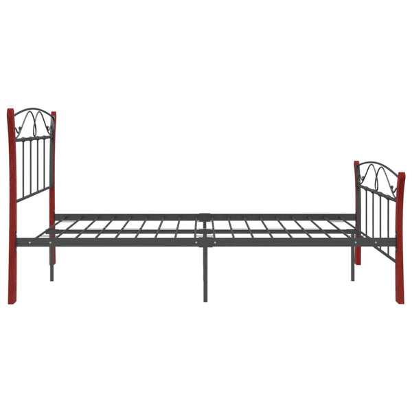 Schwarzes Bettgestell Santie 120x200cm (Metall)