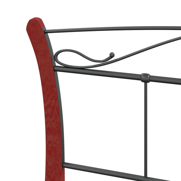 Schwarzes Bettgestell Santie 120x200cm (Metall)