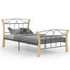 Bettgestell Henry 100x200cm, schwarz (Metall)