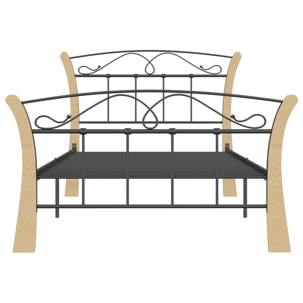 Bettgestell Henry 100x200cm, schwarz (Metall)