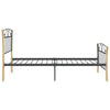 Bettgestell Henry 100x200cm, schwarz (Metall)