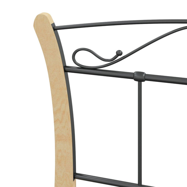 Bettgestell Henry 100x200cm, schwarz (Metall)