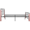 Bettgestell Metall und Volleiche Paal 120x200cm