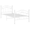 Weißes Bettgestell Dinul 100x200cm (Metall)