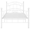 Weißes Bettgestell Dinul 100x200cm (Metall)