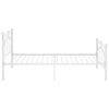 Weißes Bettgestell Dinul 100x200cm (Metall)