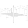 Weißes Bettgestell Dinul 100x200cm (Metall)