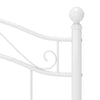 Weißes Bettgestell Dinul 100x200cm (Metall)
