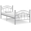 Graues Bettgestell Dinul 100x200cm (Metall)
