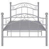 Graues Bettgestell Dinul 100x200cm (Metall)
