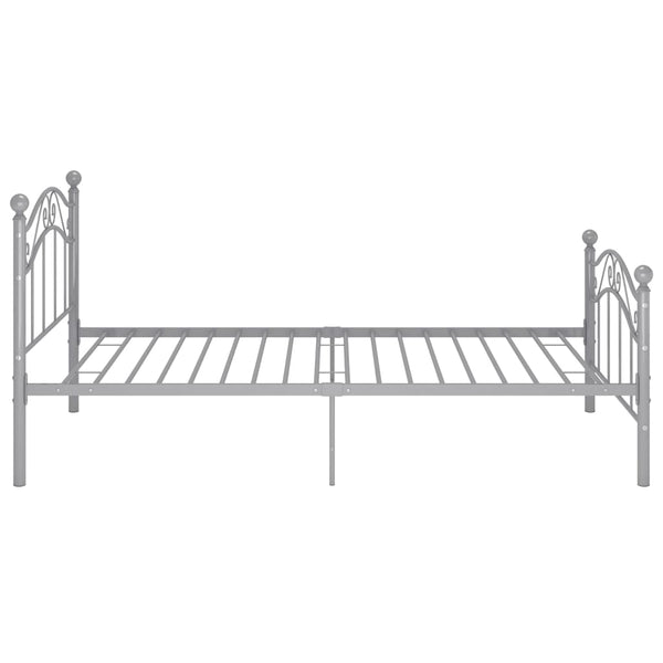 Graues Bettgestell Dinul 100x200cm (Metall)