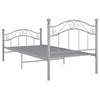 Graues Bettgestell Dinul 100x200cm (Metall)