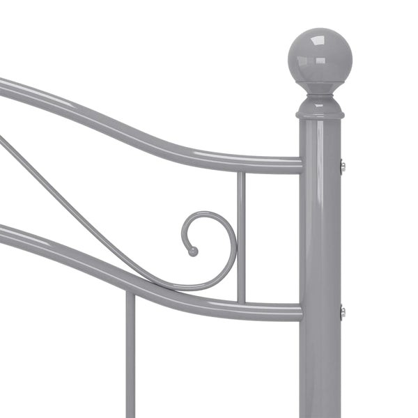 Graues Bettgestell Dinul 100x200cm (Metall)