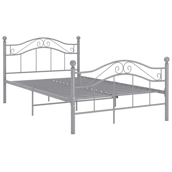 Graues Bettgestell Totosel 120x200cm (Metall)