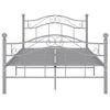Graues Bettgestell Totosel 120x200cm (Metall)
